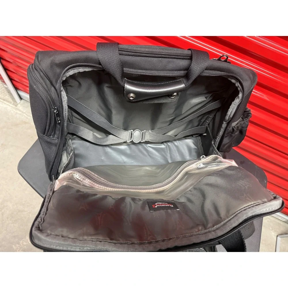 Travelpro Platinum 3 Rolling Briefcase Black Ballistic Nylon Carry On Bag